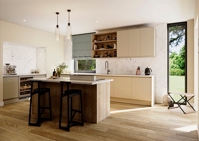 Cortona, Coastal Mist - Twist&Fit Roman Blind - Image 7